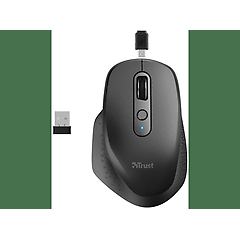 Trust mouse wireless ozaa rechar. black