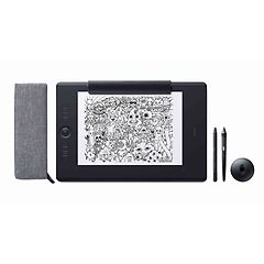 Wacom tavoletta grafica intuos pro paper edition large digitizer usb, bluetooth nero pth-860p-s