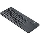 Logitech tastiera wireless touch keyboard k400 plus tastiera con touchpad qwertz 920-007157