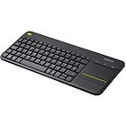 Logitech tastiera wireless touch keyboard k400 plus tastiera spagnola nero 920-007137