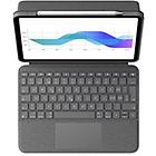 Logitech tastiera folio touch custodia tastiera e carta con trackpad qwertz 920-009960