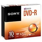 Sony dvd-r x 10 4.7 gb supporti di memorizzazione 10dmr47ss