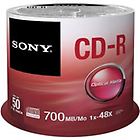 Sony cd cdq-80sp cd-r x 50 700 mb supporti di memorizzazione 50cdq80sp