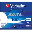 Verbatim blu-ray disc bd-r xl x 5 100 gb supporti di memorizzazione 43789/5