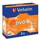 Verbatim dvd dvd-r x 5 4.7 gb supporti di memorizzazione 43519/5