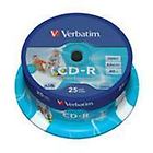Verbatim cd datalifeplus cd-r x 25 700 mb supporti di memorizzazione 43439/25