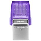 Kingston chiavetta usb datatraveler microduo 3c chiavetta usb 64 gb dtduo3cg3/64gb