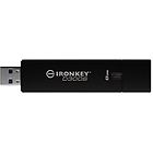 Kingston chiavetta usb ironkey d300s chiavetta usb 128 gb compatibile taa ikd300s/128gb