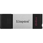 Kingston chiavetta usb datatraveler 80 chiavetta usb 64 gb dt80/64gb