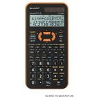 Sharp calcolatrice el-506x arancione el506xb-yr