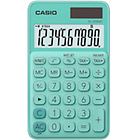 Casio calcolatrice sl-310uc-gn-wec 10 cifre alimentazione solare/batteria verde acquamarina