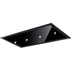 Baraldi gea flat black 01geafl090blsp cappa a soffitto cm. 90 nero motore remoto