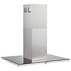 Silverline 4250 4250.9.733.01 cappa ad isola cm 90 acciaio inox e vetro nero