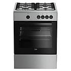 Beko Fsg 62000 Dx Cucina Da Accosto 60 Inox 4 Fuochi + 1 Forno A Gas