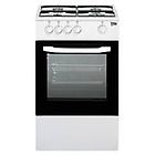 Beko Csg 42000 Dw Cucina Da Accosto Cm 50 Bianco 4 Fuochi + 1 Forno A Gas