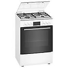 Bosch hxn390d20l serie 4 cucina da accosto cm 60 1 forno elettrico + 4 fuochi a gas bianco