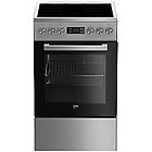 Beko fsm57300gx cucina da accosto cm 50, piano cottura elettrico vetroceramica con 4 zone di cottura + 1 