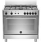 Lagermania La Germania Amn965gxv Americana Cucina Cm. 90 Inox 5 Fuochi A Gas Forno Singolo A Gas