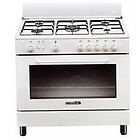 Lagermania La Germania S85c21w/19 Cucina Cm. 80 Bianco 5 Fuochi A Gas Forno A Gas