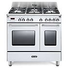 Delonghi Mem965twxed 0523466 Mastercook Cucina Accosto Cm. 90 5 Fuochi + 2 Forni Elettrici Bianco