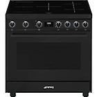 Smeg c91iea9 sinfonia cucina da accosto 90 x 60 antracite 1 forno elettrico + 5 zone induzione