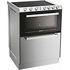 Candy triovxnt1 cucina da accosto cm 60 4 piastre elettriche + 1 forno elettrico + lavastoviglie inox