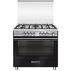 Glemgas cucina sb965mbk forno elettrico piano cottura a gas 90 cm