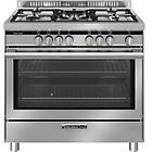 Glemgas cucina st965mi forno elettrico piano cottura gas classe a+ 90cm 104 litri acciaio