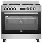 Beko Cucina Gm15325dx Forno Elettrico Piano Cottura A Gas 90 Cm