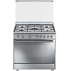 Smeg cucina sx91sv9 forno elettrico piano cottura a gas 90 cm