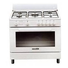 Lagermania la germania s85c21w/19 cucina cm. 80 bianco 5 fuochi a gas forno a gas