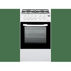 Beko cucina css42014fw, piano cottura a gas, zone 4, classe b