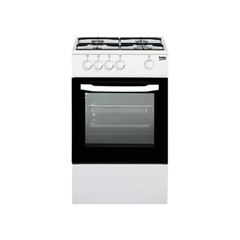 Beko csg 42000 dw cucina da accosto cm 50 bianco 4 fuochi + 1 forno a gas