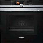 Siemens hn678g4s6 iq700 forno combinato a microonde e vapore cm. 60 inox + vetro nero pirolitico