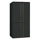 Smeg fq60cao5 coloniale frigorifero con congelatore side by side cm. 92 h 187 lt. 581 nero