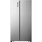 Hisense frigorifero side by side capacità 519 l no frost classe energetica f colore inox rs677n4aif