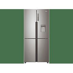 Haier frigorifero htf-456wm6 4 porte classe f 83.3 cm total no frost inox platinum