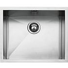 Barazza 1q5040s quadra r.0 lavello inox cm. 50x40 1 vasca sottotop raggio zero