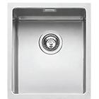 Barazza 1x3440s quadra r.15 lavello raggio 15 inox cm. 34x40 1 vasca sottotop