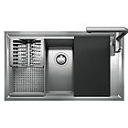 Barazza 1les91rk easy kit lavello incasso inox cm. 86 x 50 1 vasca