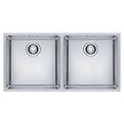 Franke mrx 220 40-40 127.0525.283 maris lavello 2 vasche semifilo/filotop 86 x 44 inox satinato