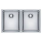 Franke mrx 120 34-34 122.0525.275 maris lavello 2 vasche sottotop 71 x 40 inox satinato