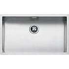 Barazza 1x7040i quadra r.15 lavello inox cm. 71x40 1 vasca semifilo raggio 15