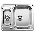 Blanco lantos 6-if 1616676 lantos-if lavello semifilo/filotop cm. 59 x 49 inox