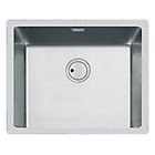 Foster 3355850 s4001 lavello sottotop 1 vasca cm 54 x 44 inox spazzolato