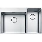 Franke bxx 220-50-27 127.0586.160 box lavello 2 vasche semifilo/filotop 82 x 51 inox satinato