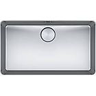 Franke myx 210-70 127.0618.827 mythos lavello 1 vasca semifilo/filotop 71 x 41 inox satinato