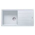 Franke bfg 611-97 114.0276.119 boston lavello 1 vasca incasso 97 x 50 con gocciolatoio reversibile bianco