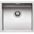 Barazza 1x4540s quadra r.15 lavello raggio 15 inox cm. 45x40 1 vasca sottotop