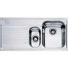 Franke amx 651 101.0022.380 armonia lavello 1 vasca e 1/2 incasso 100 x 50 con gocciolatoio sinistro inox s